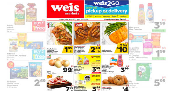 Weis Weekly Ad (4/25/24 – 5/1/24) Early Flyer Preview