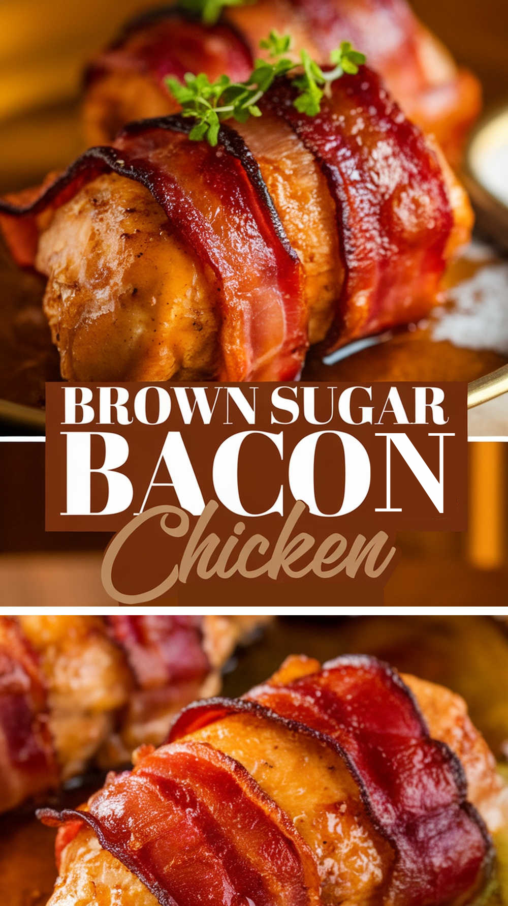 Brown Sugar Bacon Wrapped Chicken