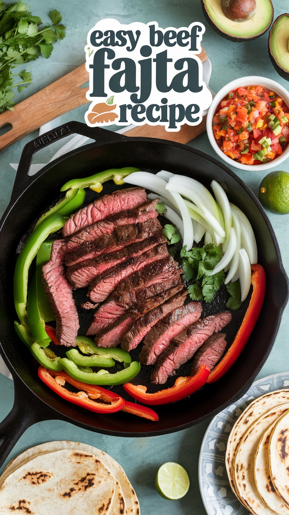 Easy Beef Fajita Recipe (Quick Homemade Dinner)!