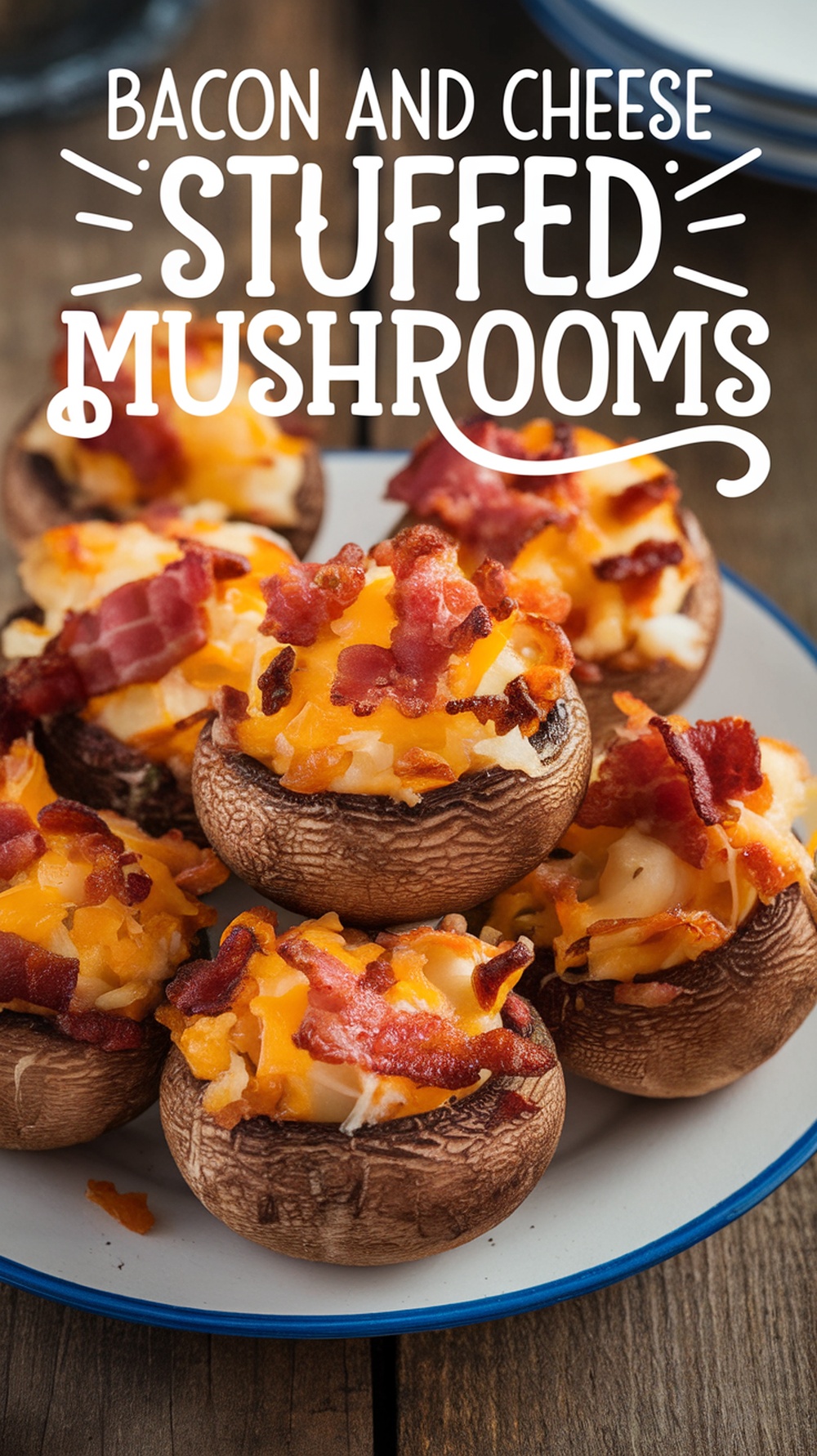 Bacon and Cheese Stuffed Mushrooms Recipe!