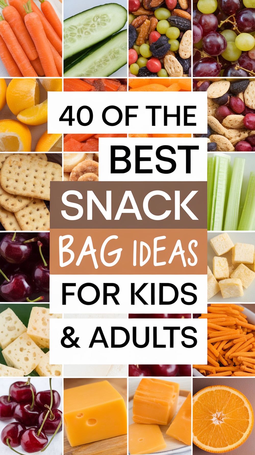 40 of the BEST Snack Bag Ideas! (Quick Snacks!)