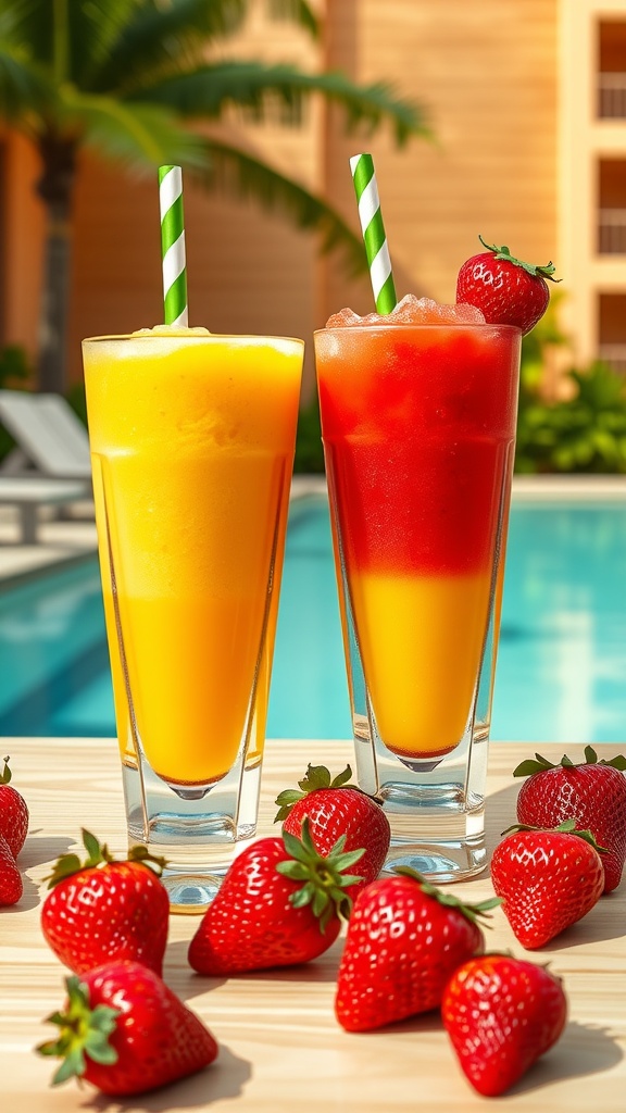 Strawberry Mango Moscato Slushie Recipe