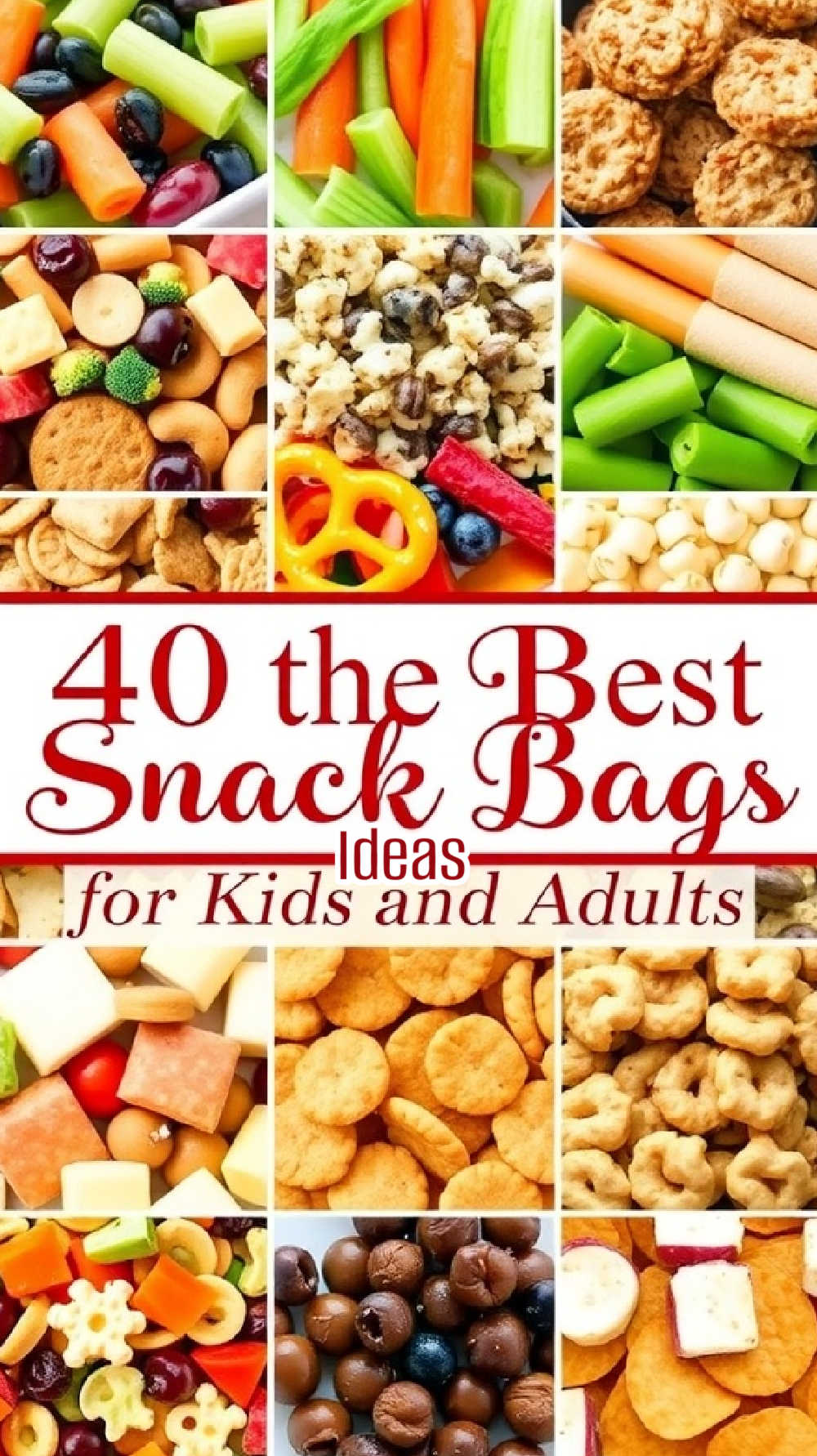 40 Snack bag ideas for kids and adults