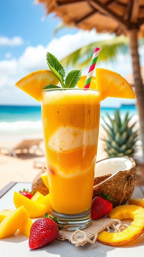 Tropical paradise smoothie