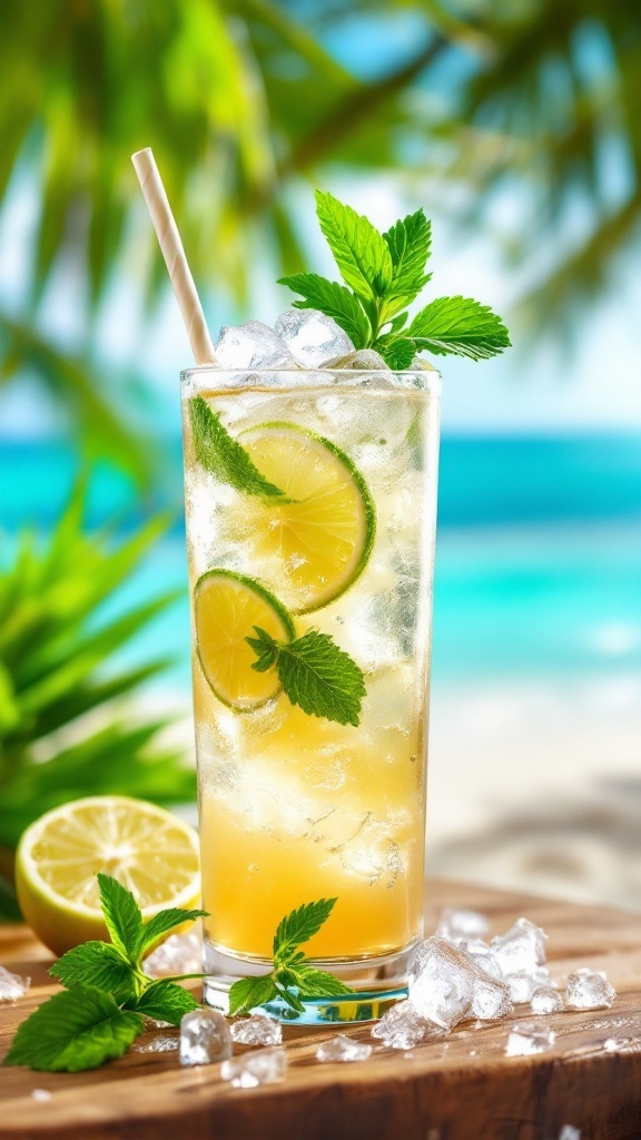 coconut rum ginger ale