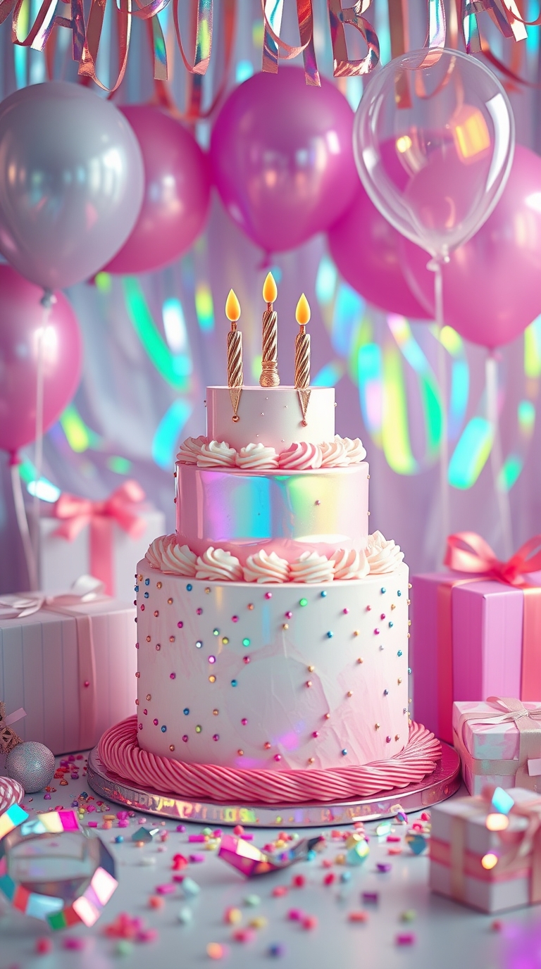 Happy Birthday Cake with wishes and quotes