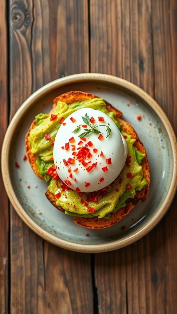 avocado toast with poached egg