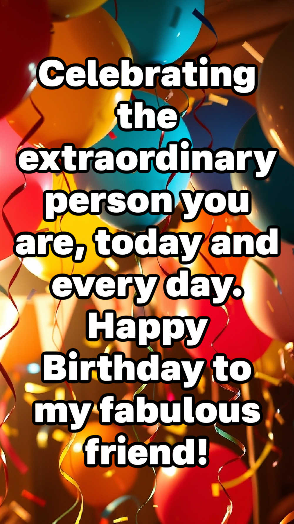 Celebrating the extraordinary person you are, today and every day. Happy Birthday to my fabulous friend!