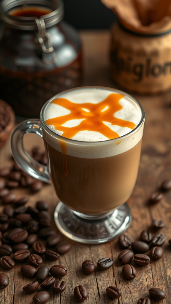 caramel dalgona coffee