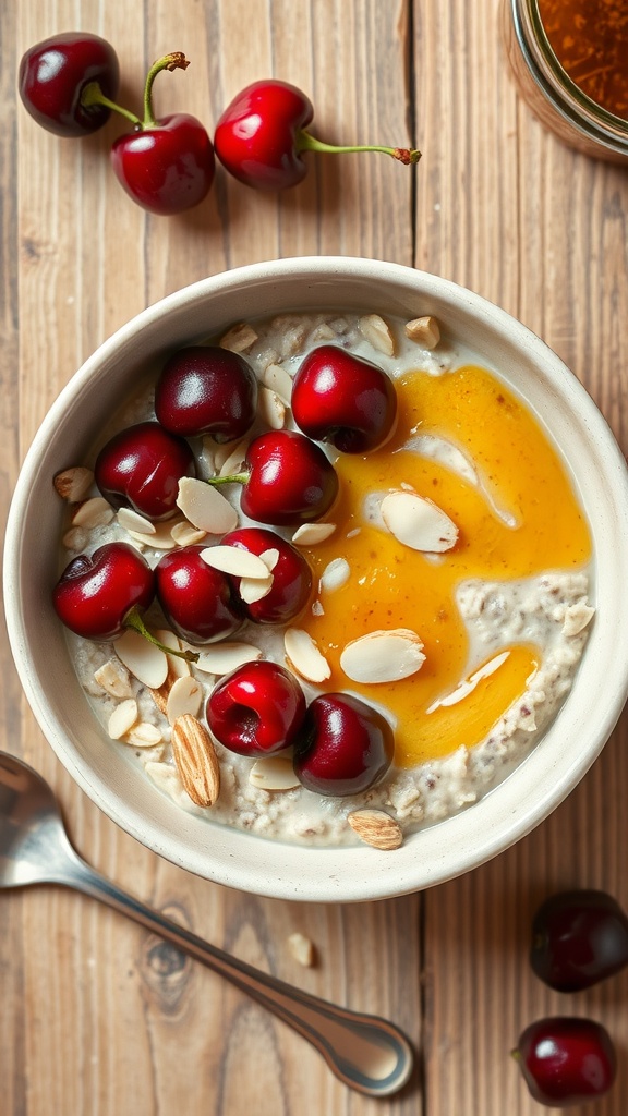 cherry almond overnight oats