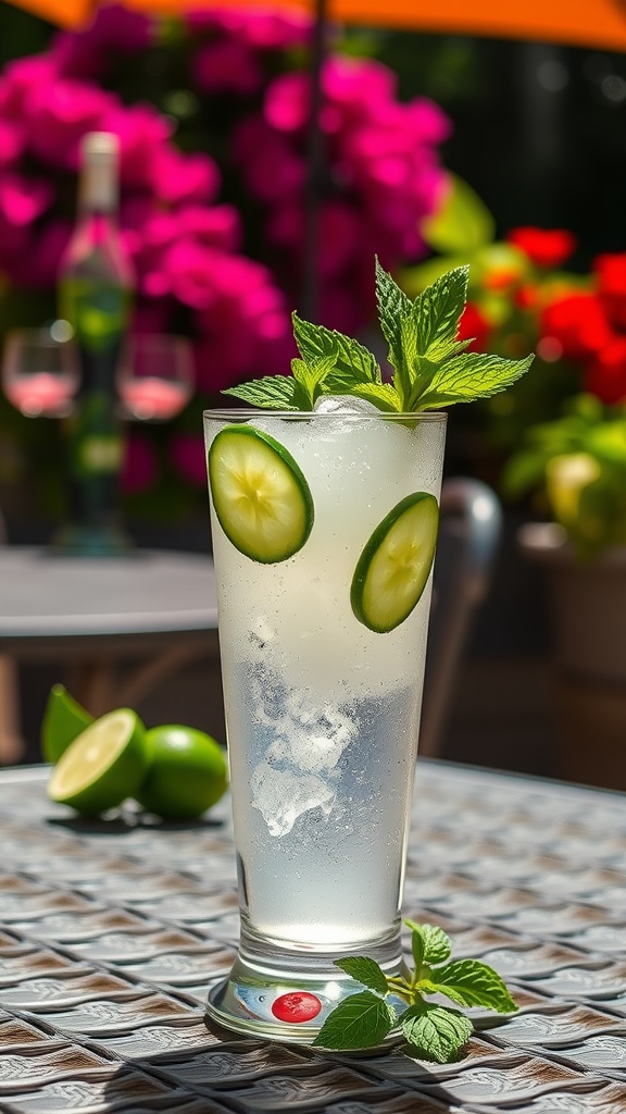 cucumber gin cooler