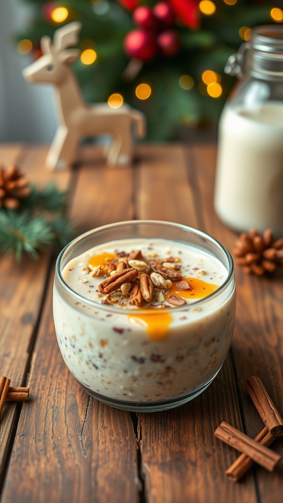 gingerbread overnight oats