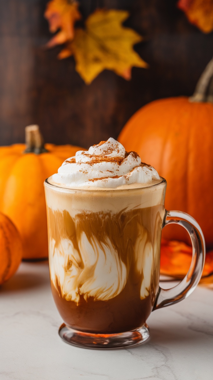 pumpkin dalgona coffee