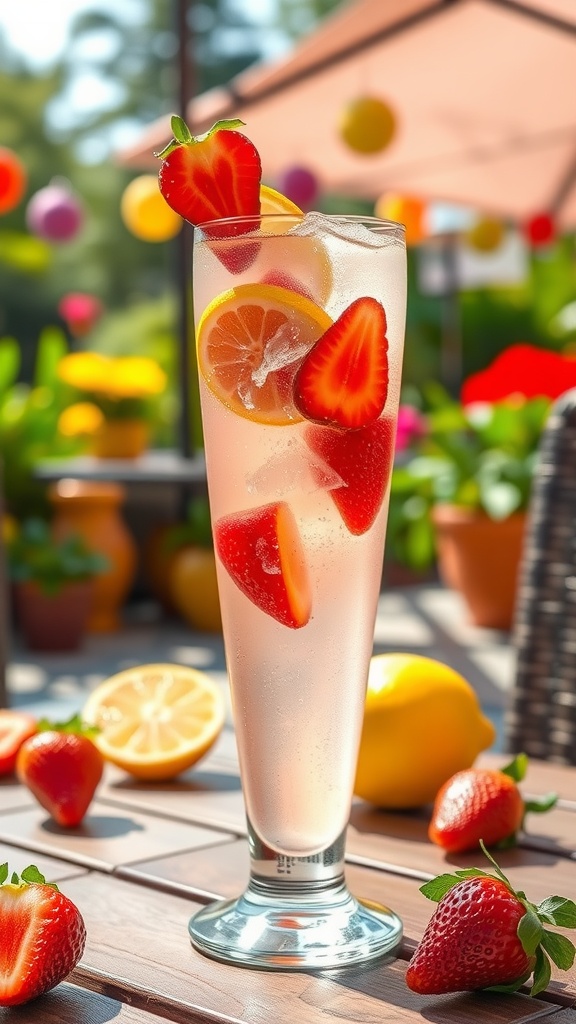 strawberry lemonade vodka club soda