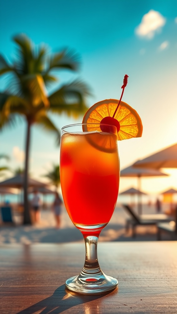 Tequila sunrise drink recipe