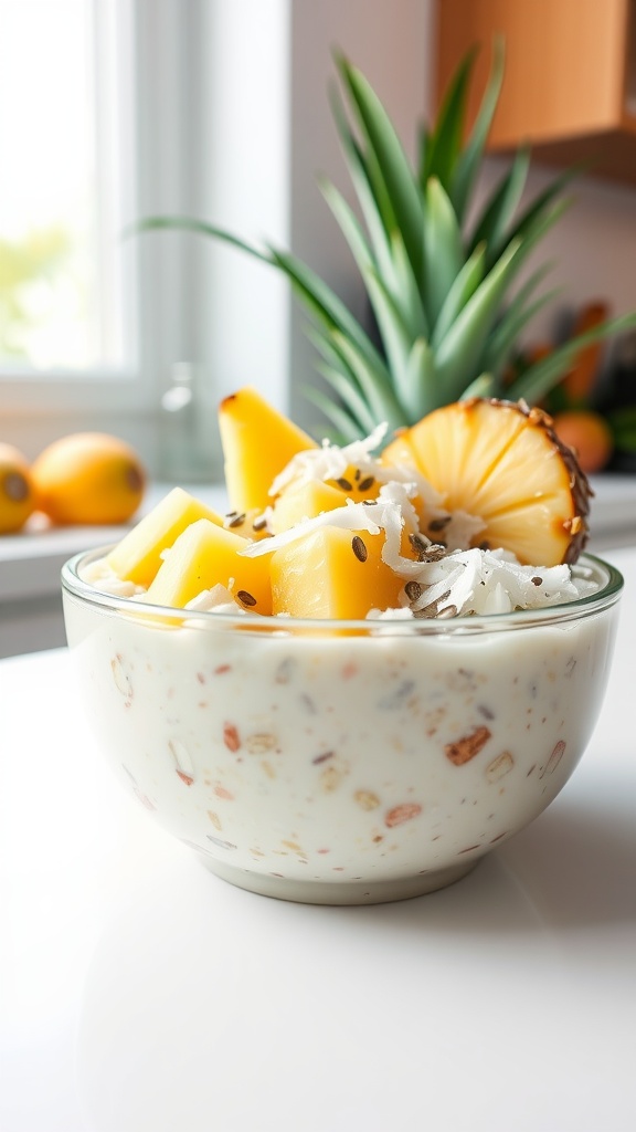 tropical coconut overnight oats