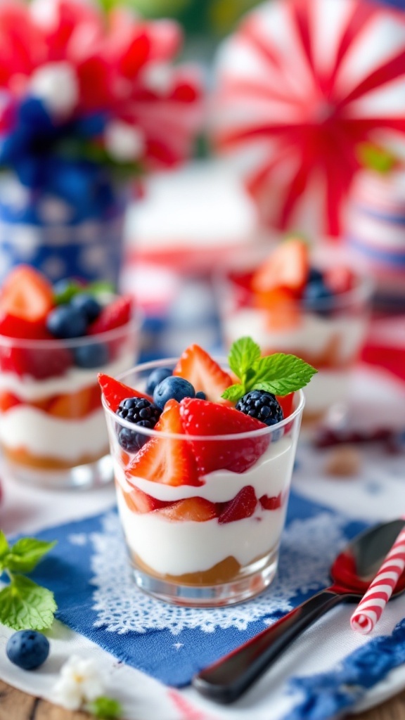 Mini Fruit And Yogurt Parfaits