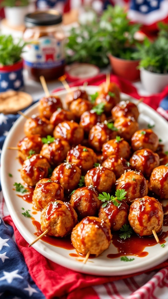 Mini Meatball Skewers