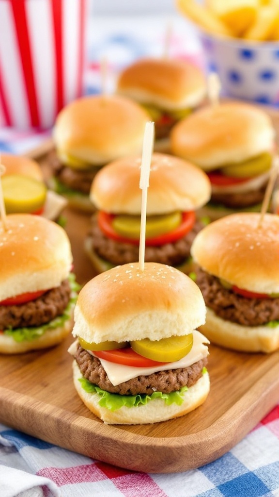 Mini Sliders With Turkey Or Beef Patties