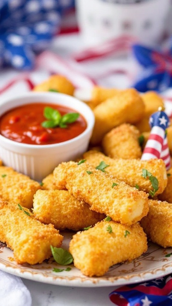 Mozzarella Sticks With Marinara Sauce