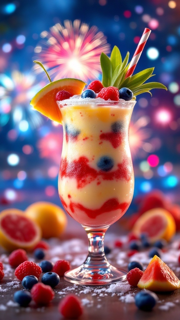 patriotic pina colada