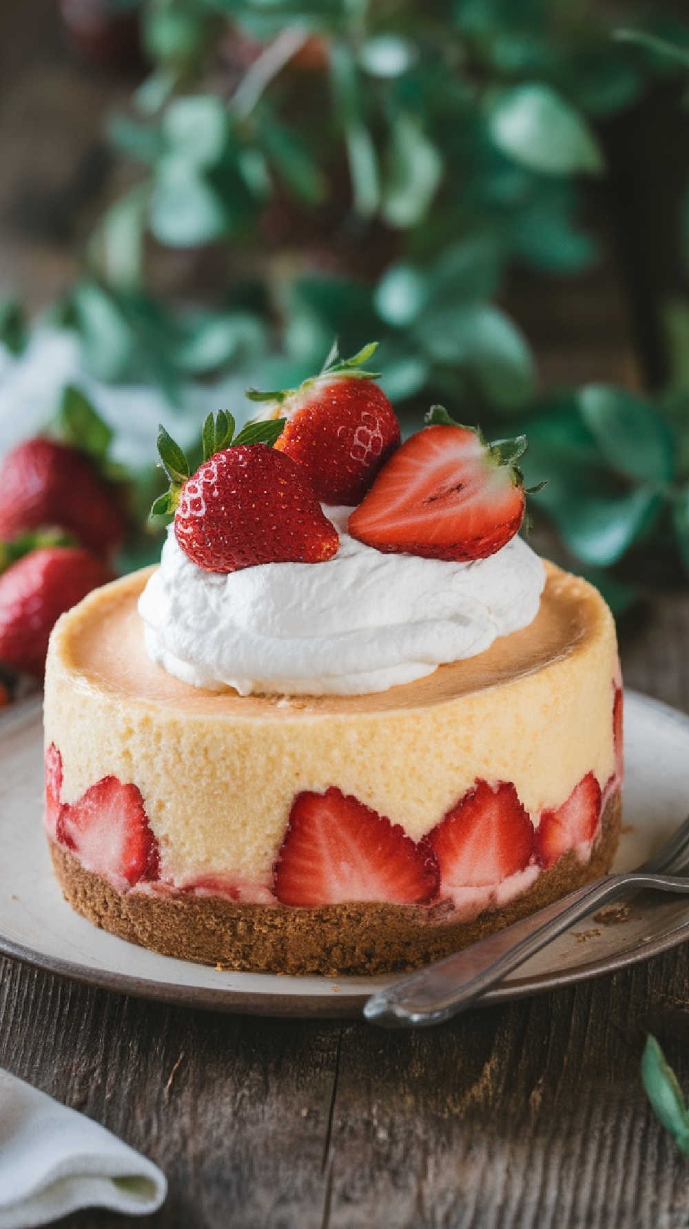 Strawberry Cheesecake Dump Cake