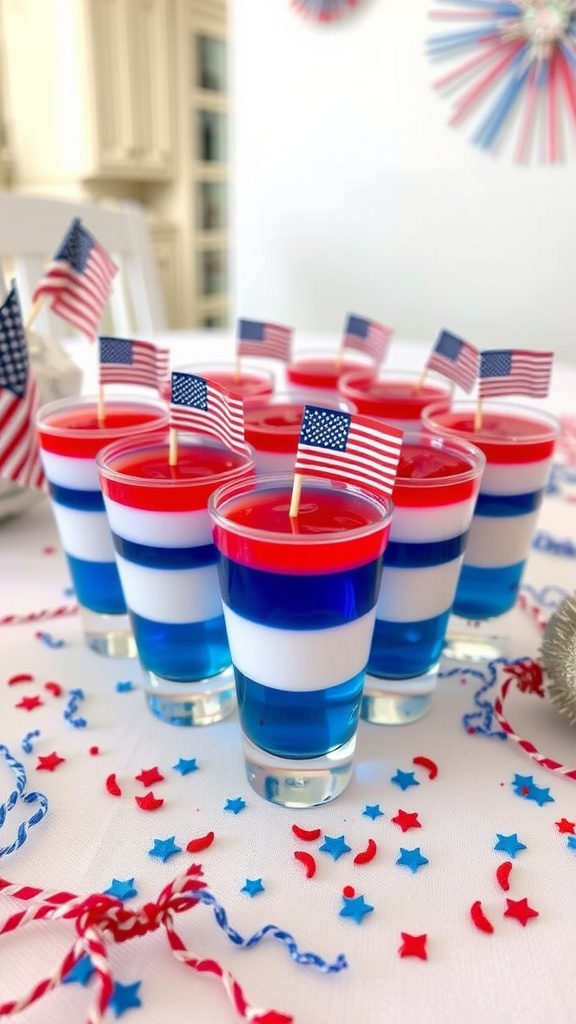 american flag jello shots