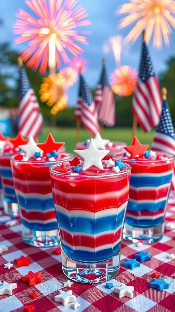 star and stripes jello shots