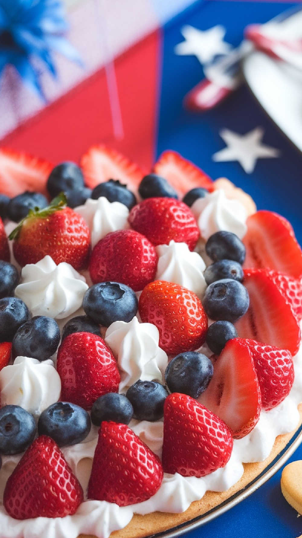 Patriotic Fruit Pizza