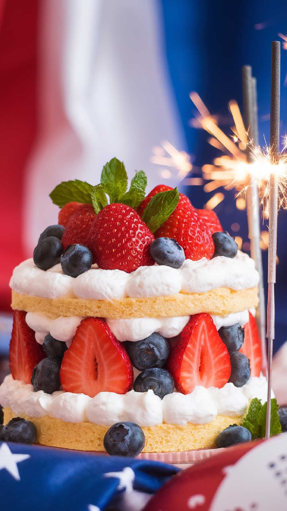 strawberry blueberry shortcake