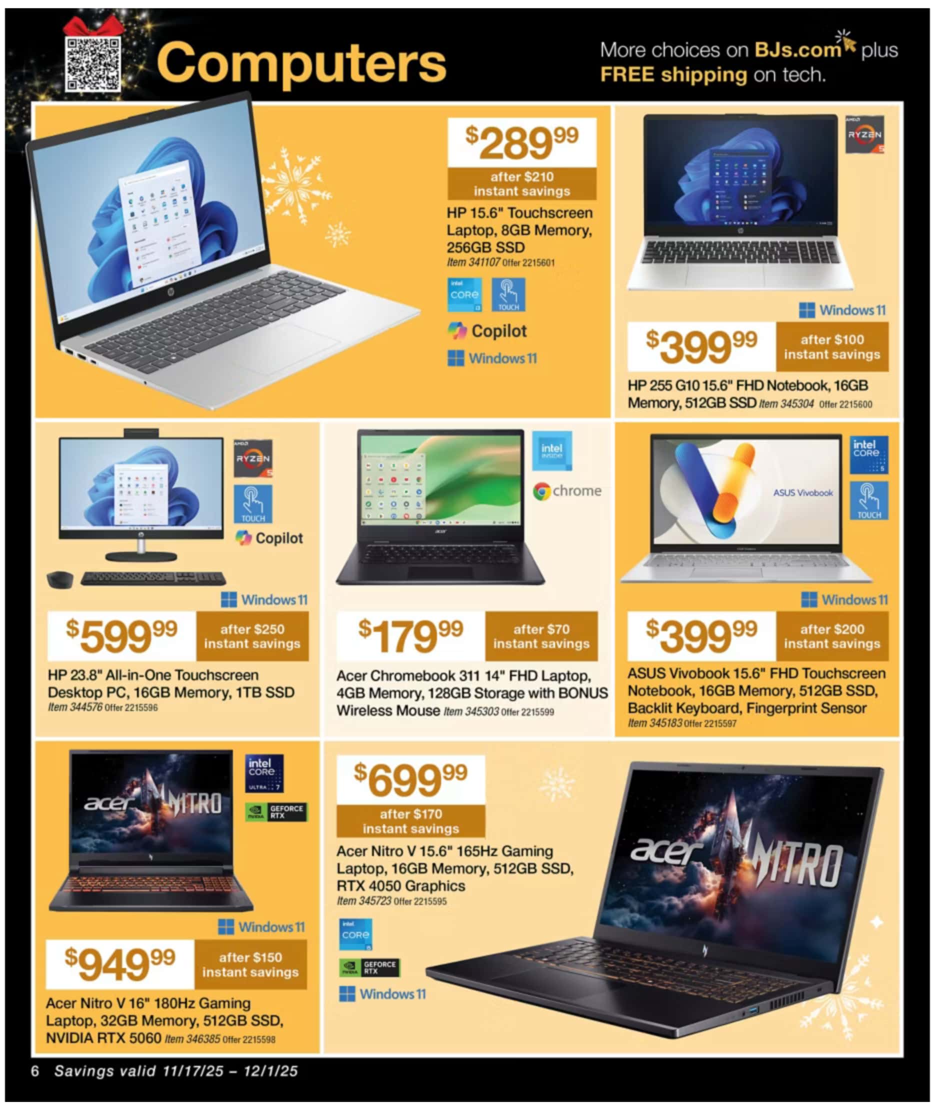BJ's Black Friday Ad 2025
