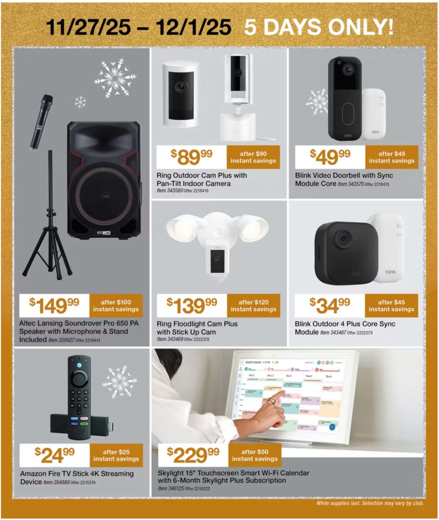 BJ's Black Friday Ad 2025