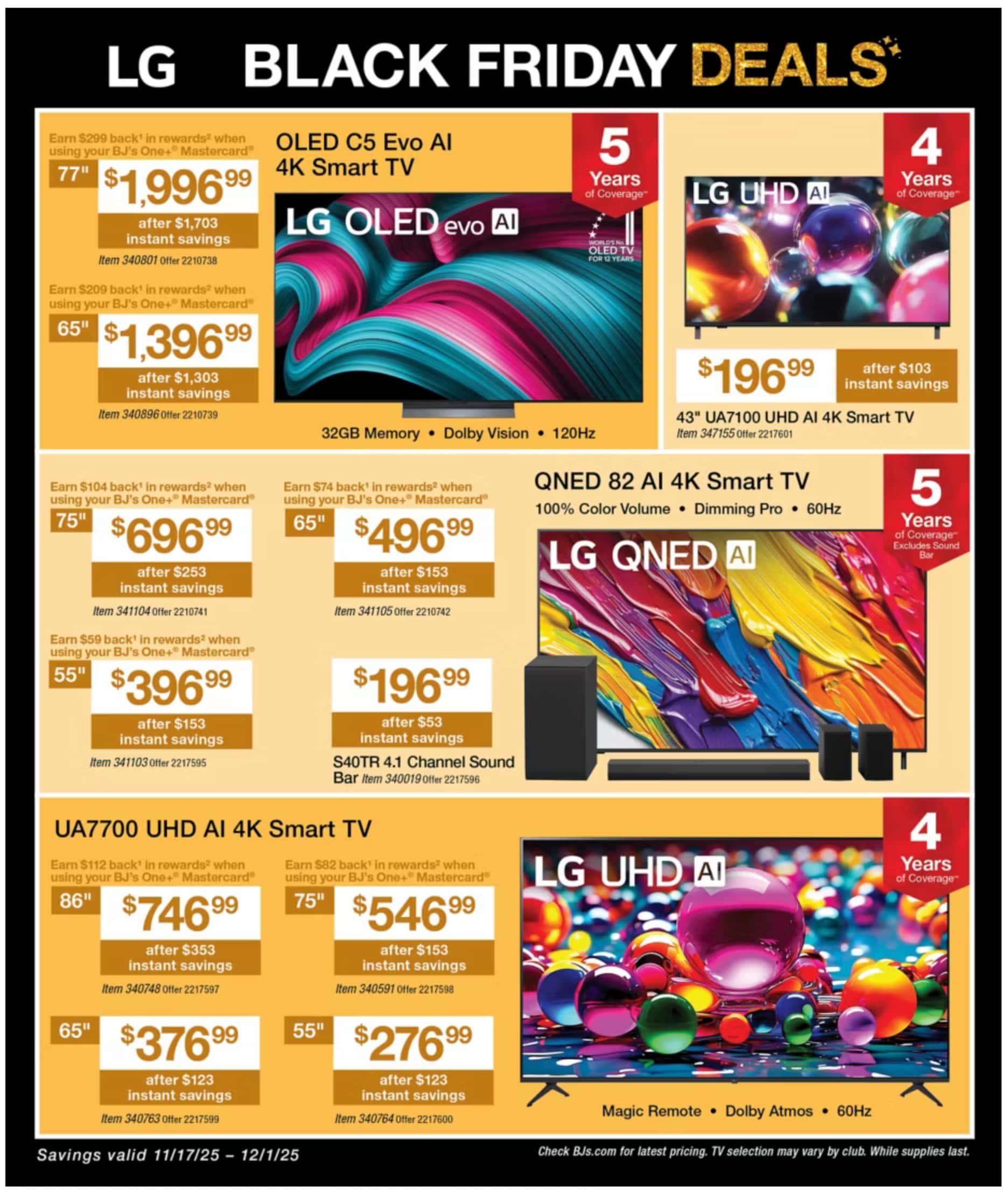 BJ's Black Friday Ad 2025