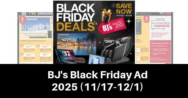 BJ's Black Friday Ad 2025