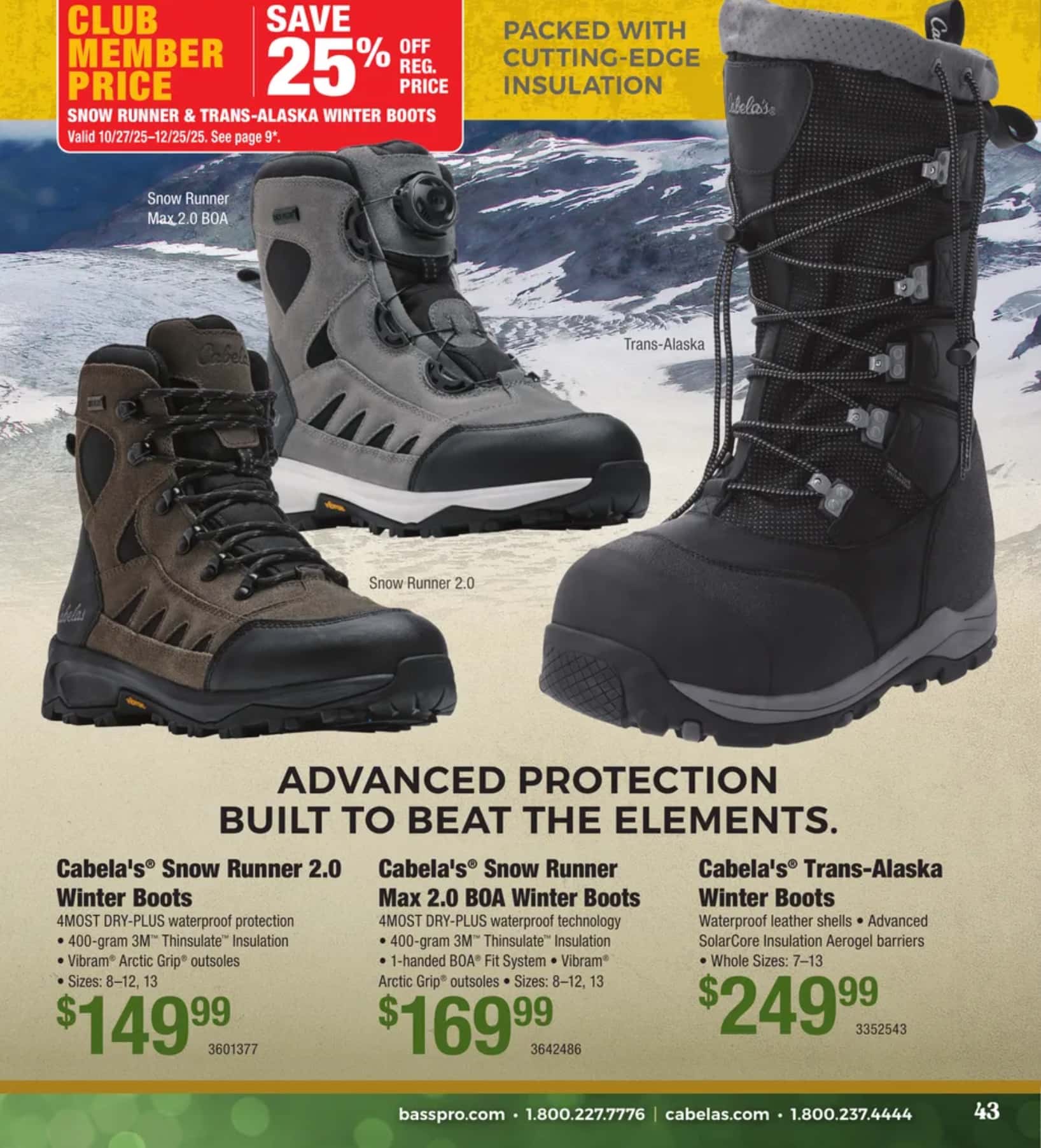 Cabelas and Bass Pro Christmas Catalog 2025