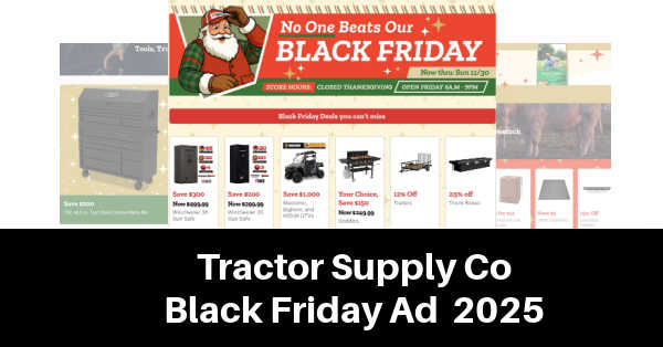 Tractor Supply Black Friday Ad 2025 (11/24/25 - 11/30/25)