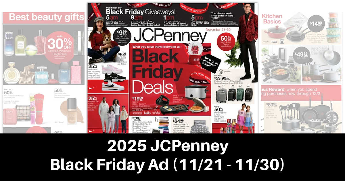 JCPenney Black Friday 2025