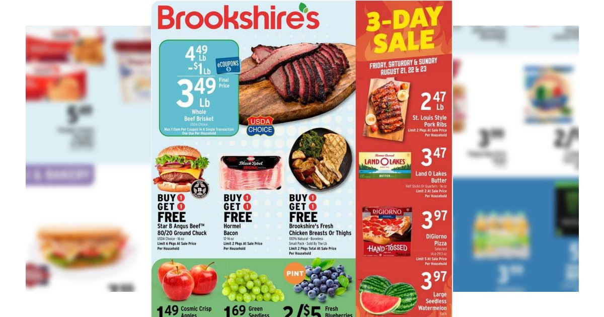 Brookshire’s Ad (8/26/26 – 9/1/26) Weekly Preview