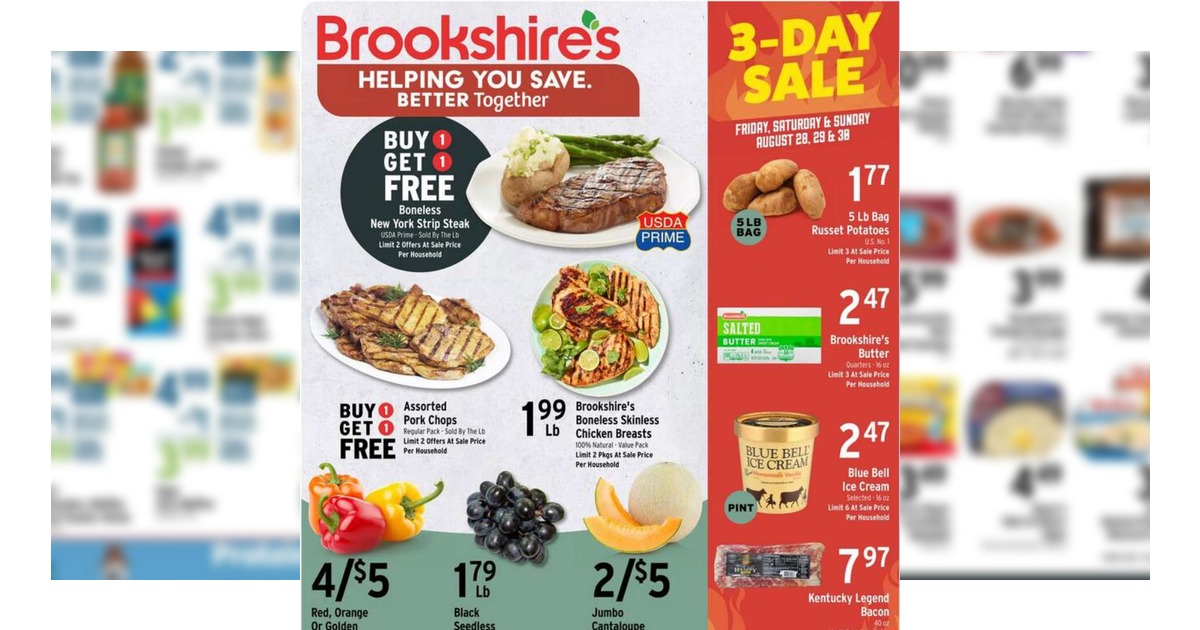 Brookshire's Ad (8/26/26 – 9/1/26) Weekly Preview