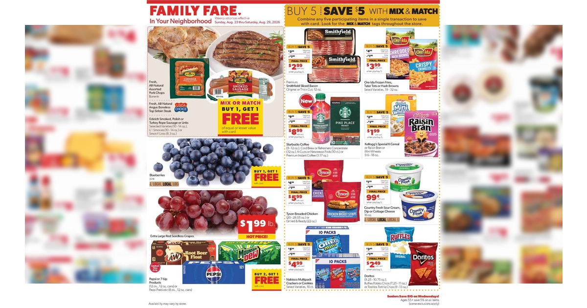 Family Fare Ad (8/23/26 – 8/29/26) Weekly Preview