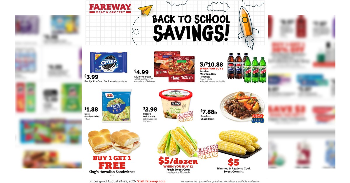 Fareway Weekly Ad (8/24/26 – 8/29/26) Preview