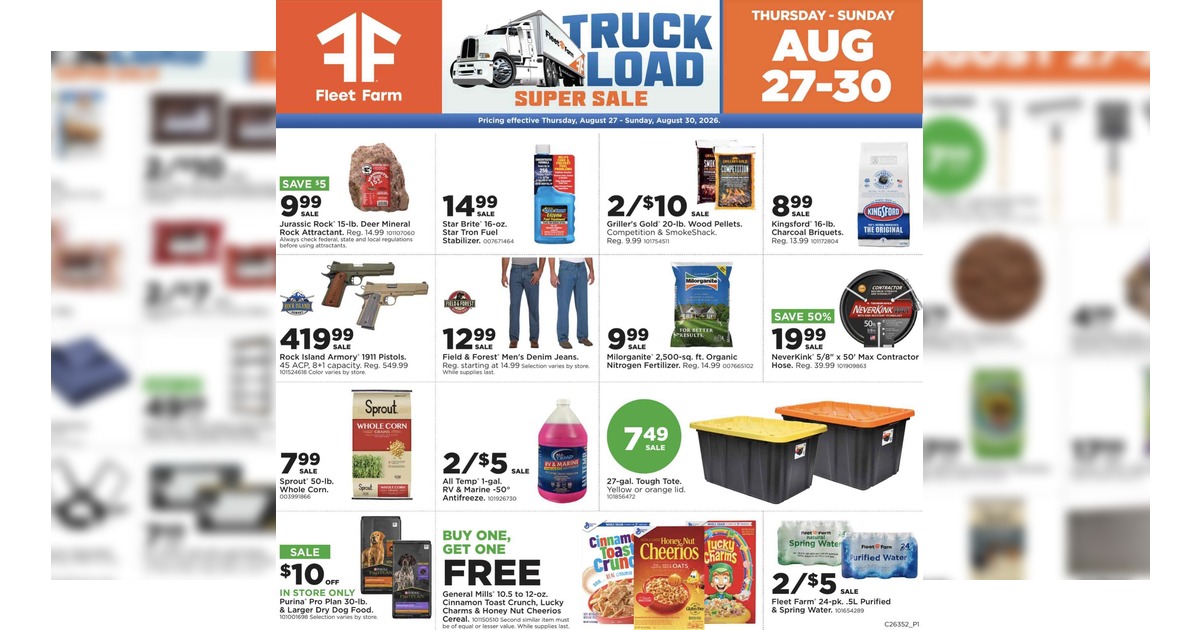 Fleet Farm Weekly Ad (8/27/26 - 8/30/26) Preview!