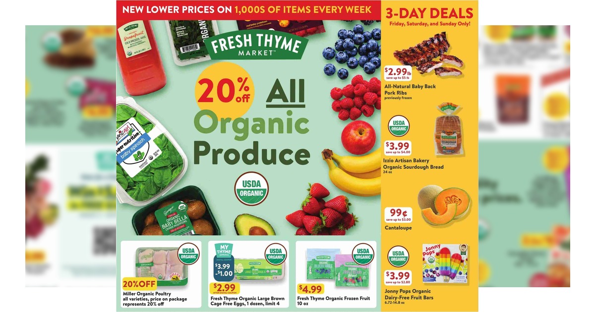 Fresh Thyme Weekly Ad (8/26/26 – 9/1/26) Early Ad Preview