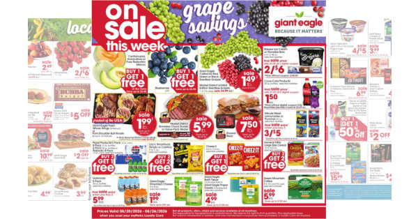 Giant Eagle Weekly (8/27/26 – 9/2/26) Ad Preview