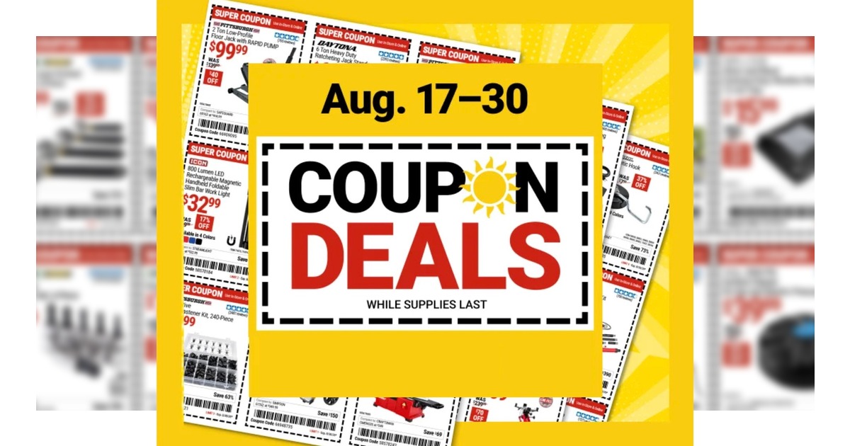 Harbor Freight Sales Flyer (8/17/26 – 8/30/26) Coupons Preview