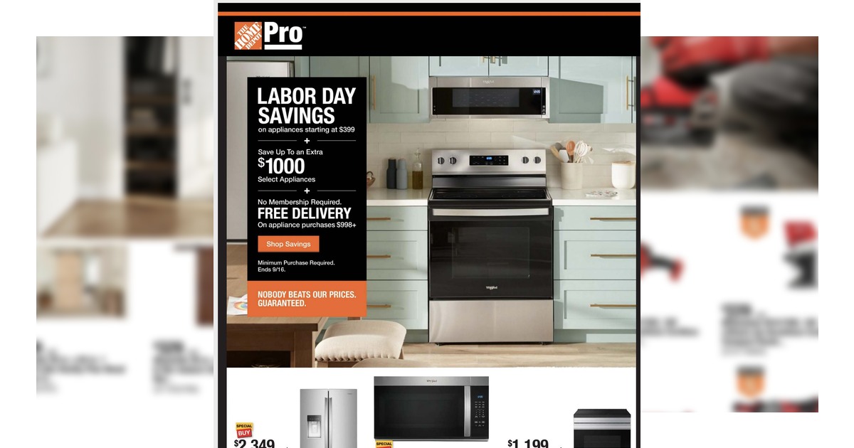 Home Depot ad 8/31
