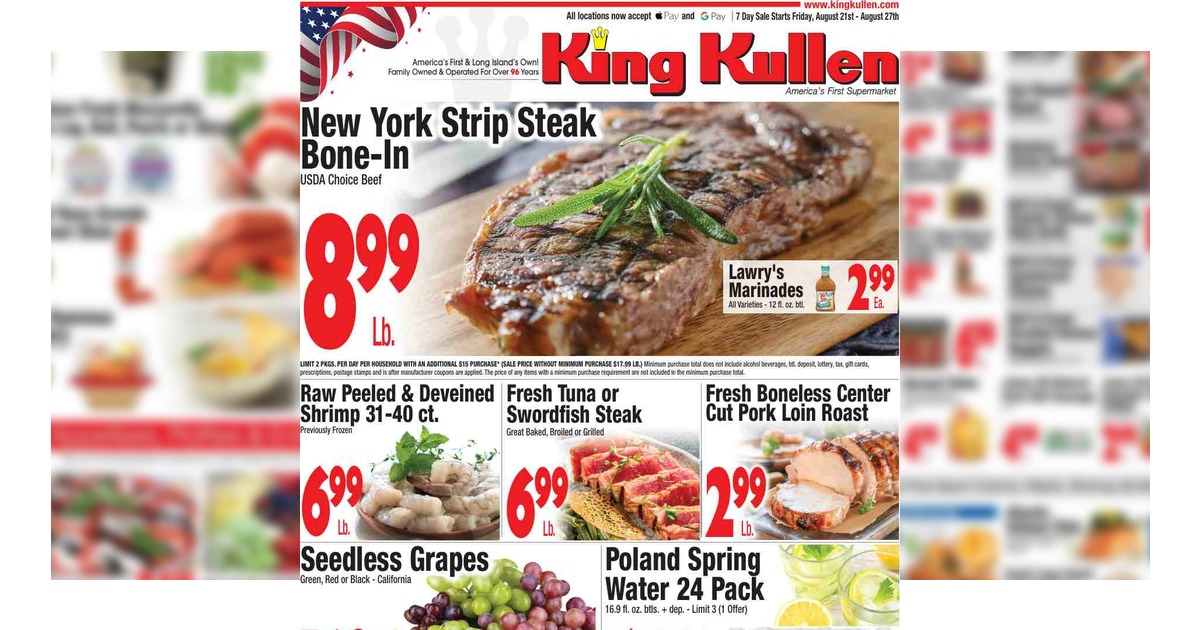 King Kullen Weekly Circular (8/28/26– 9/3/26) Ad Preview
