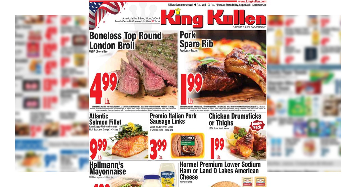 King Kullen Weekly Circular (8/28/26– 9/3/26) Ad Preview