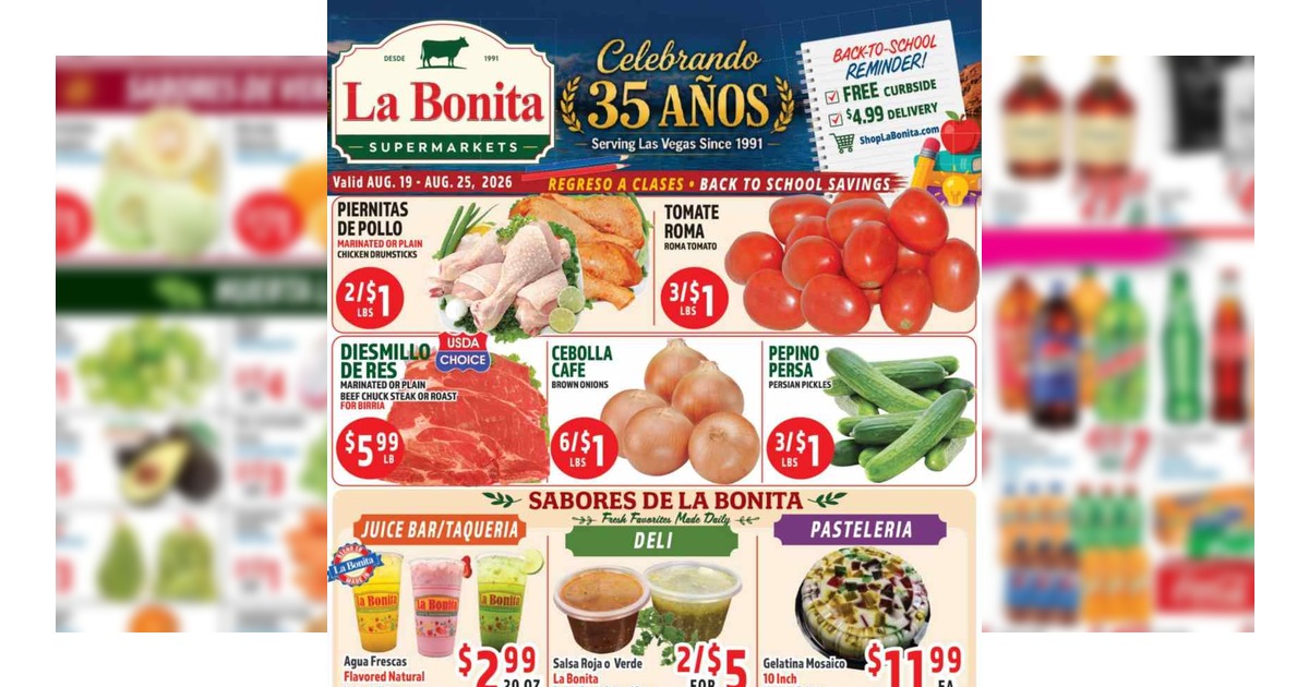 La Bonita Weekly Ad (8/26/26 – 9/1/26) Preview