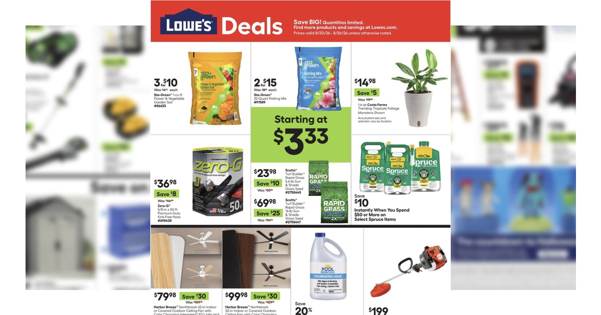 Lowe's Weekly Ad (8/20/26 - 8/26/26) Preview!